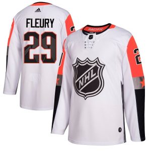 Herren Vegas Golden Knights Eishockey Trikot Marc-Andre Fleury #29 Authentic Weiß 2018 All-Star Pacific Division